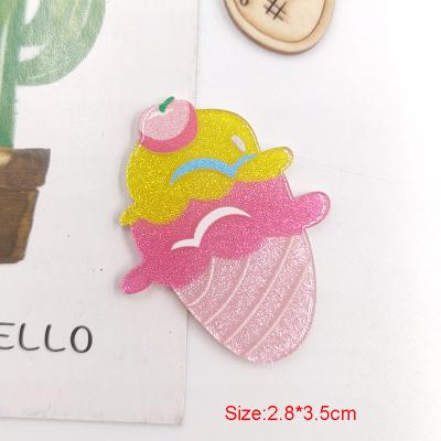 China Ice Cream Cream DIYr Frosted Headdress Acrylic Animal Material Hairpin Accessories Decorative Material for sale