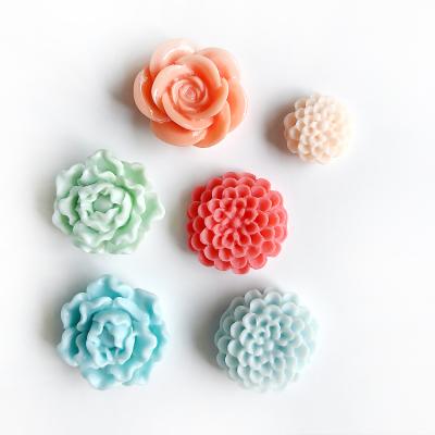 China Europe Kawaii Hot Selling Resin Charms Flower Theme Resin Craft Diy Scarpbook Embellishment for sale