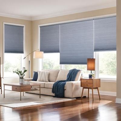 China Custom Waterproof Plug & Play Motorized Honeycomb Cellular Window Blinds for sale