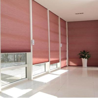 China Factory Price Waterproof Privacy Pleated Motorized Honeycomb Curtains for sale