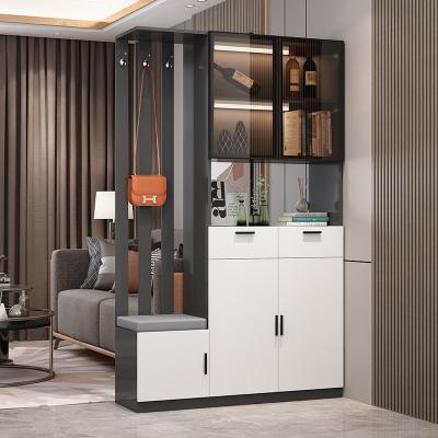 China Foldable Simple Apartment Partition Cabinet Living Room Porch Shoe Cabinet Combination Storage Cabinet for sale