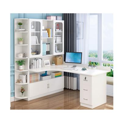 China Simple Home Study Children's Student Bedroom Desk Extendable Shelf Integrated Computer Desk Desk for sale