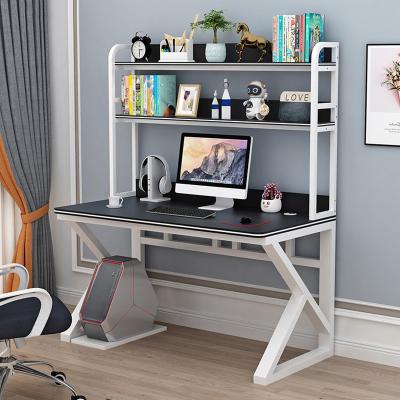 China Hot Selling Customized Customized Office Furniture Rectangle School Tables Computer Desk With Shelf for sale