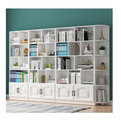 China Simple modern children's space-saving single bookshelf landing free combination (other) bookcase adjustable solid wood bookshelf students for sale