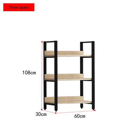 China Home Storage Furniture Storage Shelf Metal Shelf Wood Home Display Rack for sale