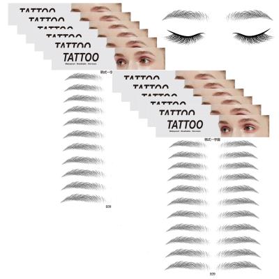 China Waterproof JS 3d 4d Machine Pen Face Fake Eyebrow Tattoo Temporary Semi-permanent Marker Sticker for sale