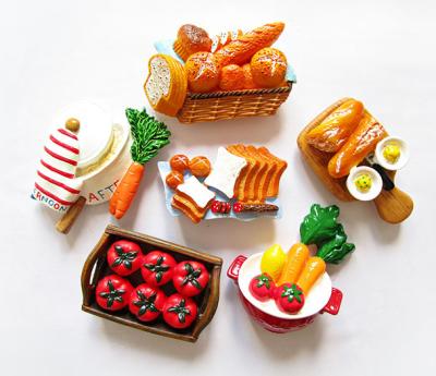 China Shape 3d Food Fridge Magnet Photo Frames Fridge Snowman Christmas Sticker Magnet for sale