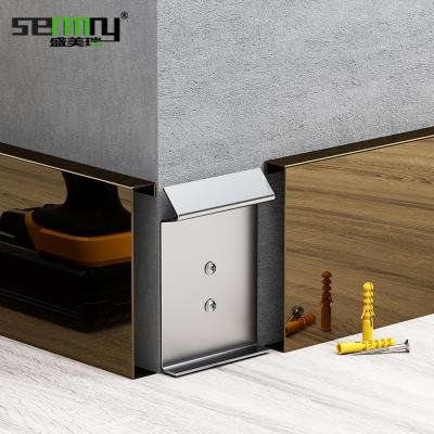 China Modern New Product Hidden Skirting Board Inside Wall Stainless Steel for sale