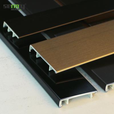 China Contemporary Most Popular Stainless Steel Skirting Board Hotel Polishing Waterproof Chamfered Skirting for sale