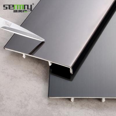 China Chinese Wholesale Modern Brushed Interior Skirting Stainless Steel Skirting Board for sale