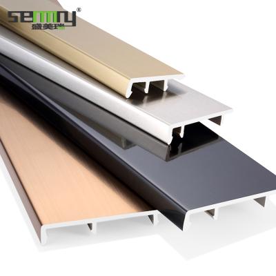 China Wholesale Modern Decorative Stainless Steel Baseboard Wall Skirting Board Trim Metal Decorative Strip for sale