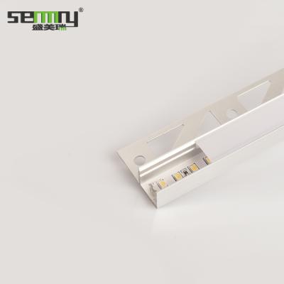 China Modern Hot Sale Aluminum Ceramic Tile Trim Surround Led Aluminum Profile LED Tile Trim for sale