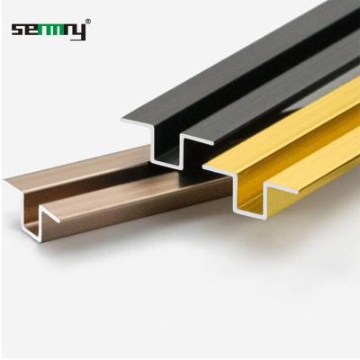 China Modern Wholesale Black Pad U Star Tile Wall Edge Trim for sale