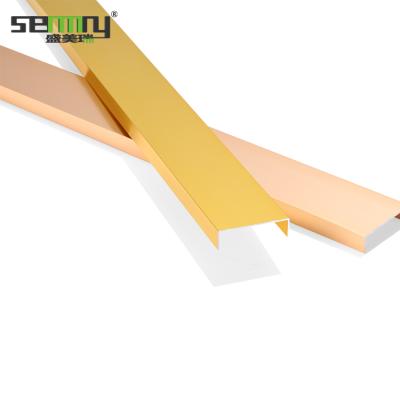 China Modern High Quality Metal U Trimming Aluminum Wall Tile Trim for sale