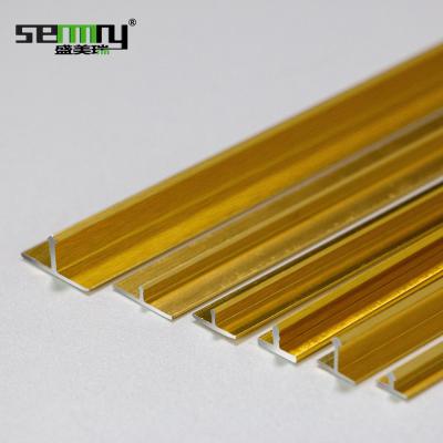 China Modern Polishing Business Mold Proof Aluminum T Shaped Tile Trim Decorative Aluminum Trim Molding for sale