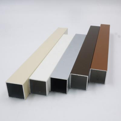 China 2021 Modern Factory Extruded Tube 6063 2024 Aluminum Square Tube Rectangle Pipe Size for sale