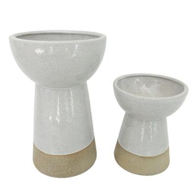 China Art Deco Home Furnishing Decor Indoor Porcelain Ceramic Vase For Artificial Flowers for sale