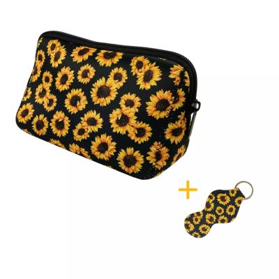 China Wholesale High Quality Fashion Neoprene Makeup Bag Neoprene Beach Pouch Neoprene Travel Pouch Custom for sale