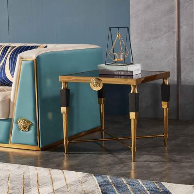 China Modern E1801-1 Modern Gold Side Table For Living Room for sale