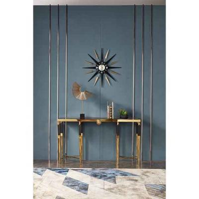 China C1801 contemporary modern gold console table with mirror for sale