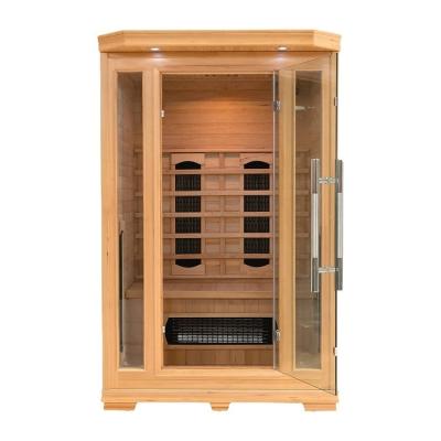 China Mini Sauna Room Computer Control Panel Far Infrared 2 Person Infrared Sauna Room Heating Infrared Sauna Rooms for sale