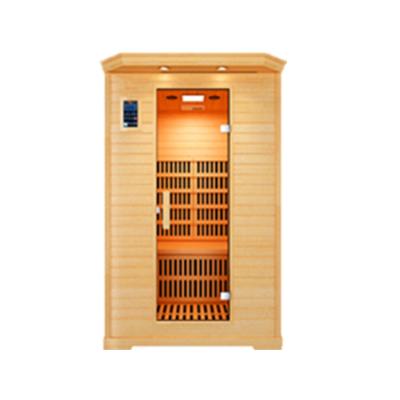 China Computer Control Panel China Factory OEM ODM Customization Indoor Hemlock 2 Person Far Infrared Sauna Dry Room for sale