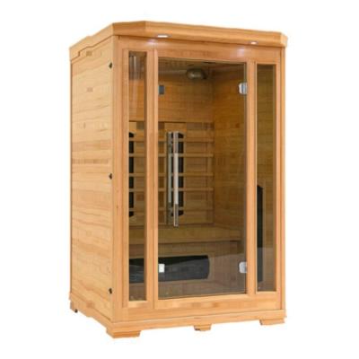 China Wooden Computer Control Panel New Design 1 Person Home Sauna And Dry Steam Sauna Room for sale