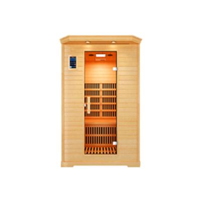 China Computer Control Panel Made in China Top Quality Infrared Dry Steam Sauna Room 2 Seater for sale