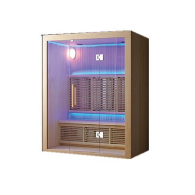 China Computer Control Panel China Supplier Infared 3 Person Size Far Far Sale Best Sauna Room With Good Price for sale