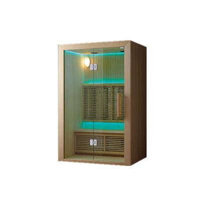 China 2021 New Popularity Computer Control Panel Hot Sale Products Wooden Infared Sauna Dry Room for sale