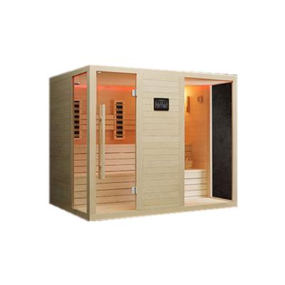 China Computer Control Panel 2021 New Finish Promotion Traditional Infrared Steam Sauna Room for sale