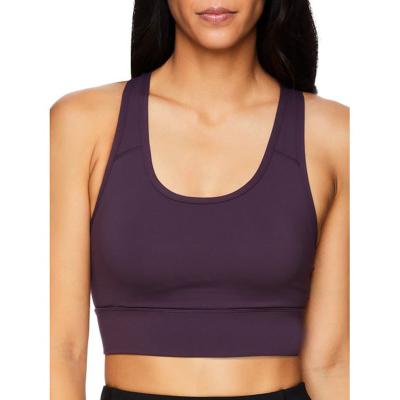 China OEM Logo Moisture Wicking Spandex Polyester High Impact Racerback Sport Yoga Bra for sale