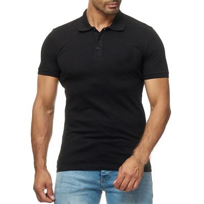 China Custom Comfortable 100% Cotton Workout Slim Fit Printed Polo T-shirts for Men Gym for sale