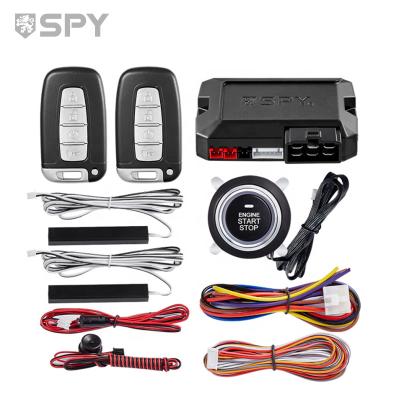 China Push Button Start Stop SPY Electronic Auto Car Entry Systems Security Remote Start Smart Keyless Car Alarm Systems for sale