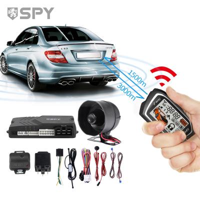 China Silicon K9 2 Way Car Key Vehicles Alarm System Siren 2Way LCD Display Keyless Entry SPY Anti Hijacking Siren for sale