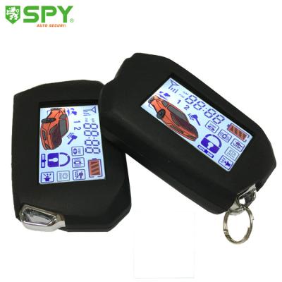 China Universal Vehicle Silicon Case Remote Start Car Security Smart Two Way SPY Car Alarm for sale