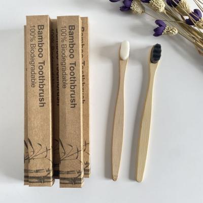 China Disposable High Quality Biodegradable Eco - Friendly Super Soft Stiffens Bamboo Toothbrushes For Home Hotel for sale