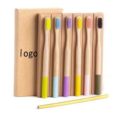 China Home Natural Organic Bamboo Bristle Soft Toothbrush Wooden Toothbrush Wooden Toothbrushes For Kids for sale