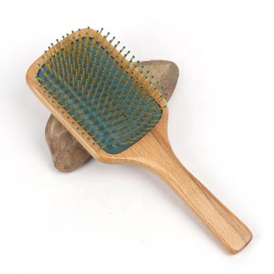 China High Quality Giant Size Paddle Natural Wooden Hair Brush Waterproof For Curly Hair for sale