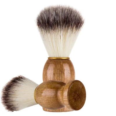 China Wholesale Hot-selling Salon Tool Salon Shaving Brush Eco-friendly 100% Wooden Handle Boar Hair Beard Brush for sale