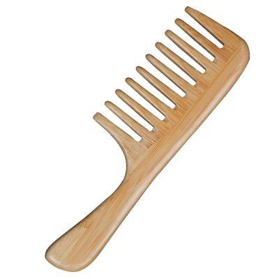 China 2022 New Arrivals Factory Price Custom Made Bamboo Hair Eco-Friendly Naturally Logo High Quality Wide Tooth Detangle Comb 2022 Curly Hair Hair for sale