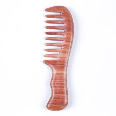 China New Coming Naturally Eco-Friendly Anti Static Custom Logo Wide Tooth Comb Natural for sale