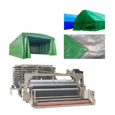 China Water Jet Loom Plastic Bag PP PE Cloth Plastic Weaving Machine For Tarpaulin Cloth for sale