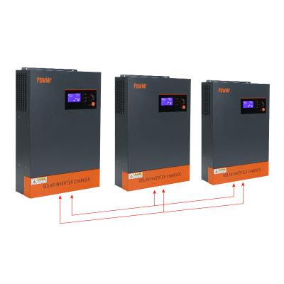 China Can Realize Output PowMr 15KW 16.5KW 48V Three Phase Batteryless Inverter Bult-in 80A MPPT Controller 11000W Three Phase Hybrid Solar Inverter for sale