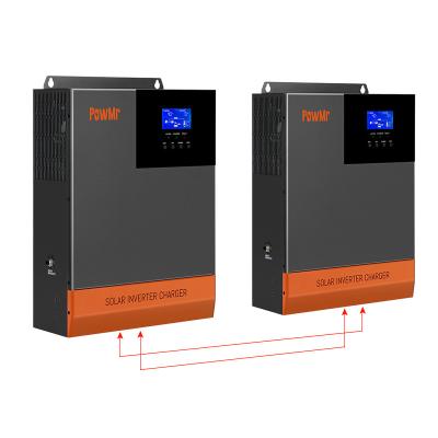 China PowMr 11KW 48V Input 80A Solar Charging Current 500V PV MPPT Input Solar Inverter 220Vac Parallel Inverter 426*322*124mm for sale