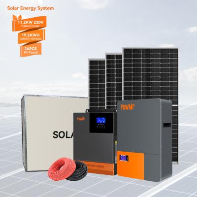 China PowMr 11.2KW 220V 19.2KWH MPPT Inverter Max Parallel 6 Unit Solar Battery Home ALL-IN-ONE Residebtial Storage System for sale