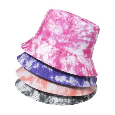 China New Next Picture 2021 Summer Style Tie Dye Bucket Hats for sale