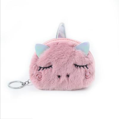 China Japan Style Cute Hot Selling Unicorn Coin Purse Girl Bag Plush Toy for sale