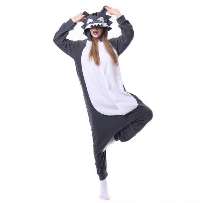 China New Wolf Pajamas Polar Fleece Fabric QUICK DRY Costume Dress for sale