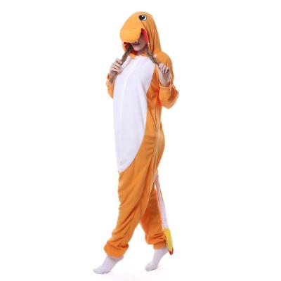 China Cute QUICK DRY Fire Dragon Pajamas Polar Fleece Fabric Costume Dress for sale